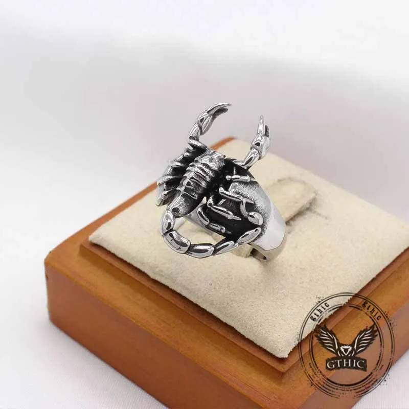 Vintage Scorpion Stainless Steel Animal Ring sold by GTHIC product image thumbnail 3