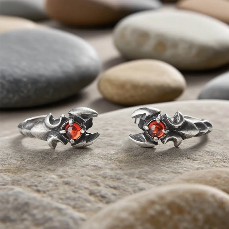 Gothic Gemstone Scorpion Sterling Silver Animal Earrings sold by GTHIC product image thumbnail 3