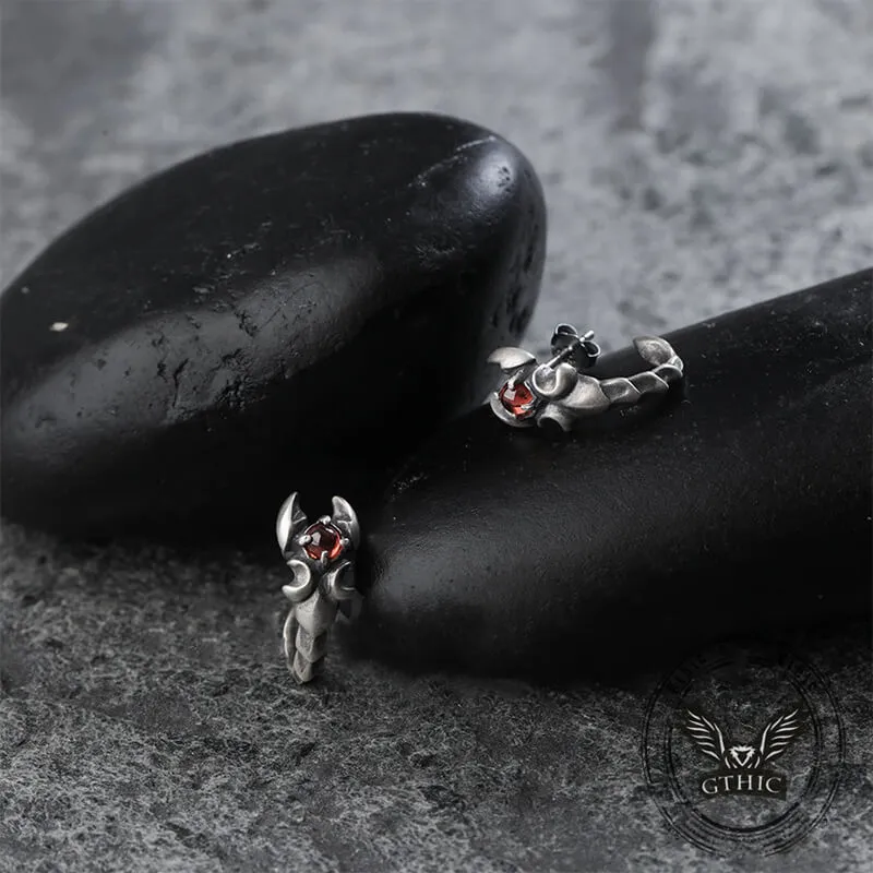 Gothic Gemstone Scorpion Sterling Silver Animal Earrings sold by GTHIC product image thumbnail 4