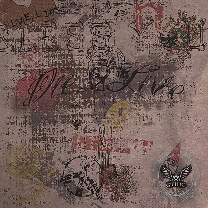 Vintage Jesus Cross Graffiti Distressed Print T-shirt sold by GTHIC product image thumbnail 5