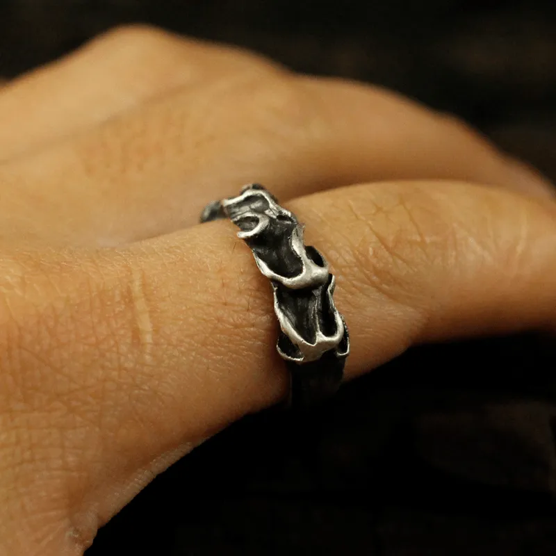 Fire of the Chinese Five Elements Sterling Silver Brass Ring sold by GTHIC product image thumbnail 2