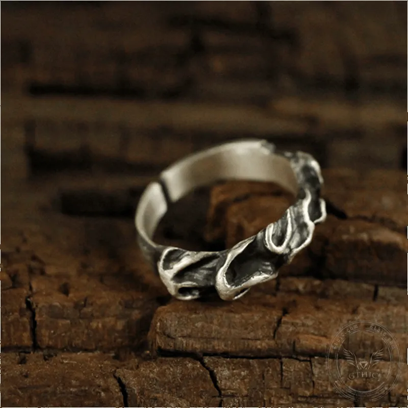 Fire of the Chinese Five Elements Sterling Silver Brass Ring sold by GTHIC product image thumbnail 4