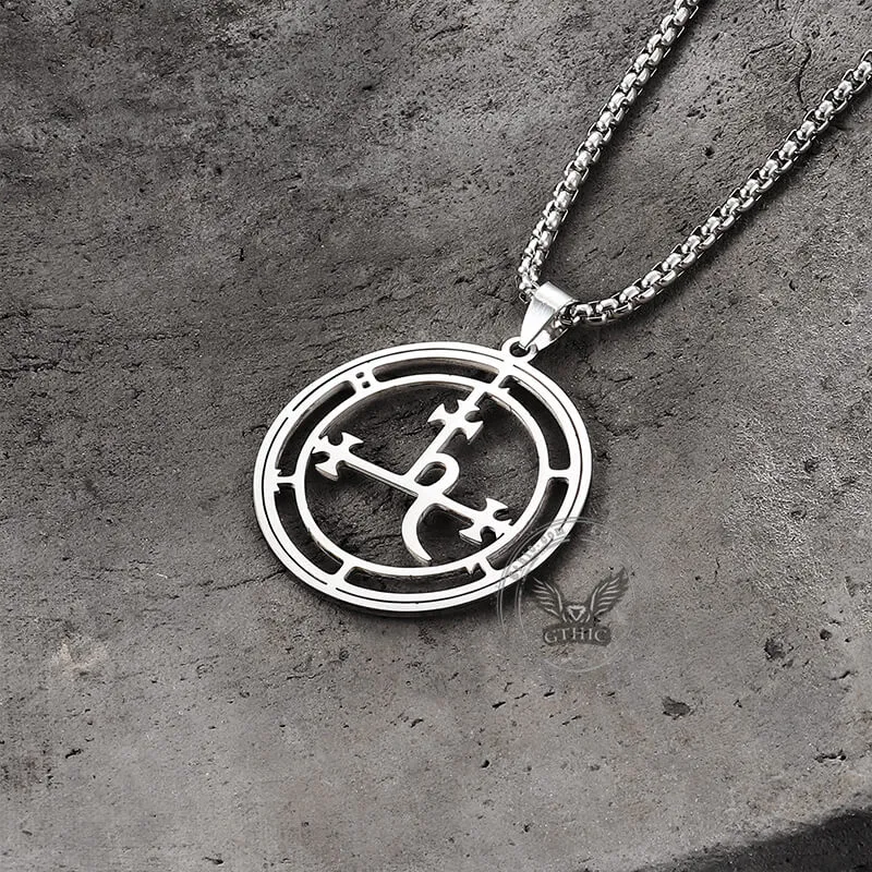 Sigil of Lilith Stainless Steel Necklace sold by GTHIC product image thumbnail 5