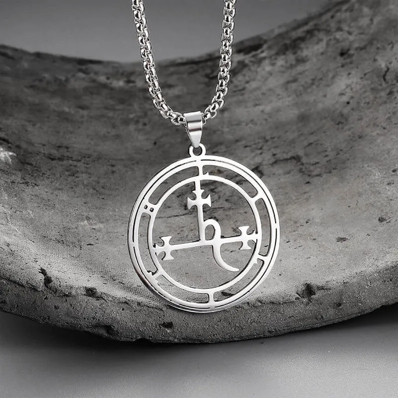 Sigil of Lilith Stainless Steel Necklace sold by GTHIC