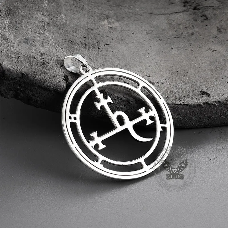 Sigil of Lilith Stainless Steel Necklace sold by GTHIC product image thumbnail 4