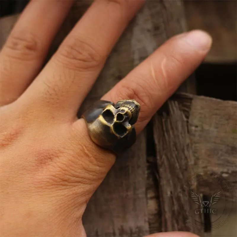 Classic Locomotive Skull Ring sold by GTHIC product image thumbnail 2
