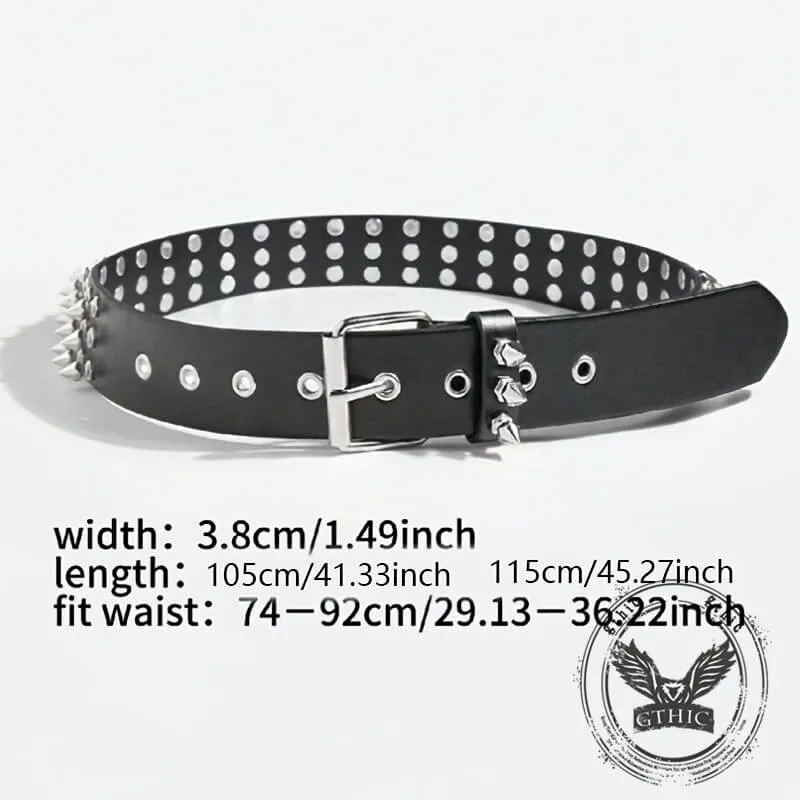 Punk Rock Spiked Rivet Handmade PU Leather Belt sold by GTHIC product image thumbnail 5
