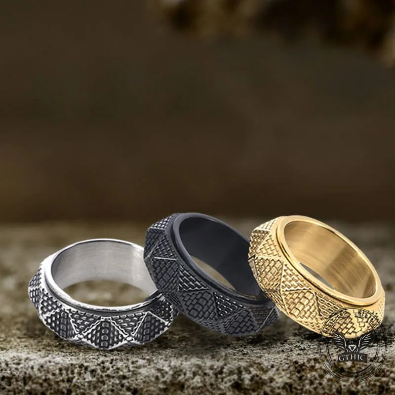 Egyptian Pyramid Stainless Steel Spinner Ring sold by GTHIC