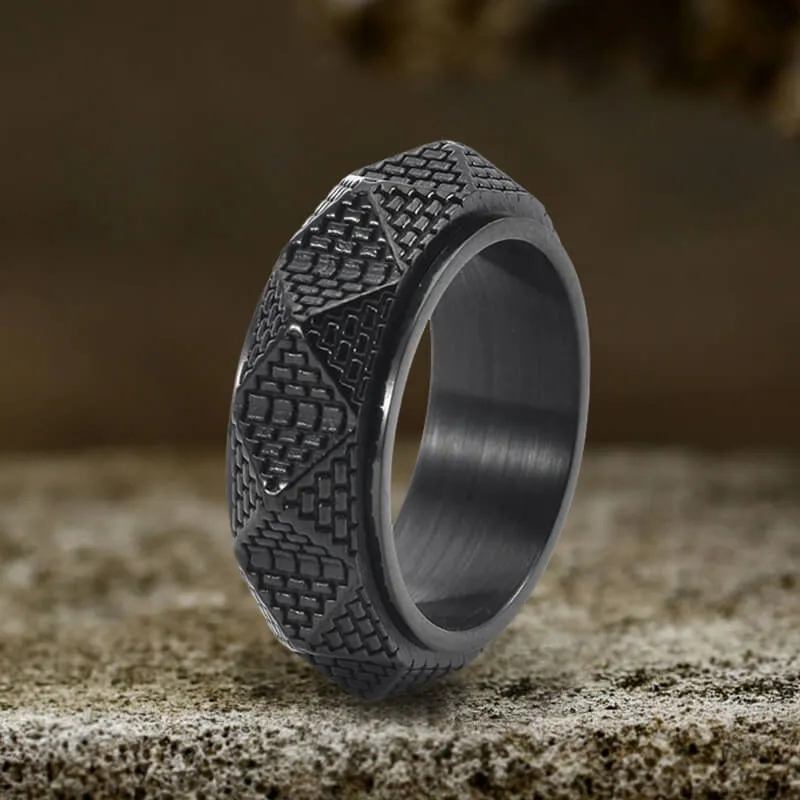 Egyptian Pyramid Stainless Steel Spinner Ring sold by GTHIC product image thumbnail 5