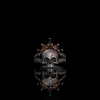 Gothic Crown Skull Sterling Silver Zircon Ring sold by GTHIC