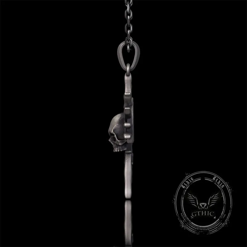 Gothic Skull Sun God Sterling Silver Monster Pendant sold by GTHIC product image thumbnail 5