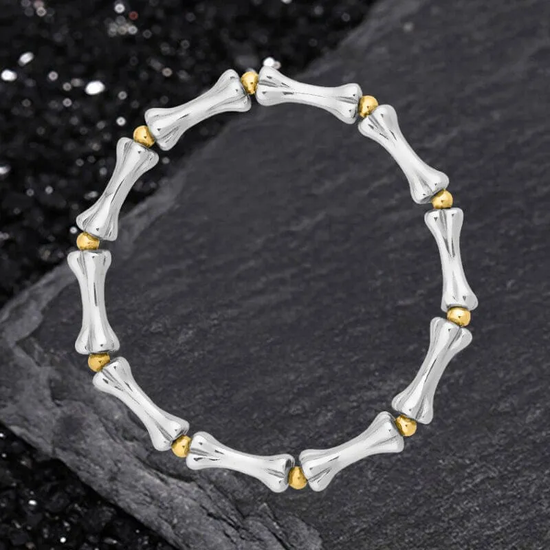 Fashion Skull Bone Polished Stainless Steel Bracelet sold by GTHIC