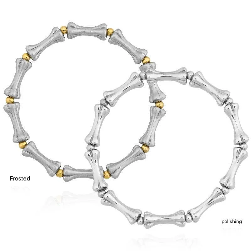 Fashion Skull Bone Polished Stainless Steel Bracelet sold by GTHIC product image thumbnail 5