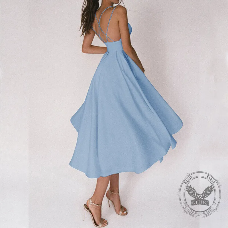 Multicolor Sexy Big Swing Party Suspenders Dress sold by GTHIC product image thumbnail 5