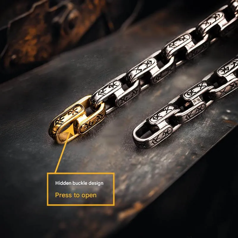 Vintage Viking Dawnbreak Rune Stainless Steel Bracelet sold by GTHIC product image thumbnail 5