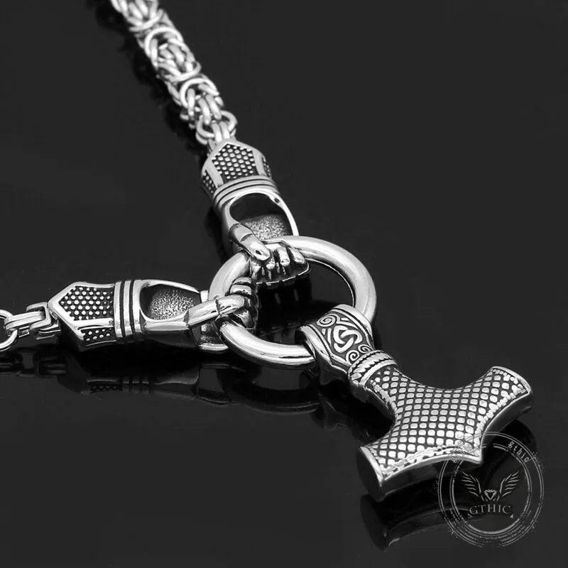 Norse Mjolnir Rune Sword stainless steel Viking Pendant sold by GTHIC product image thumbnail 4