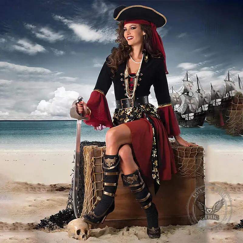 Captain Jack Sparrow Halloween Cosplay Costume Set sold by GTHIC