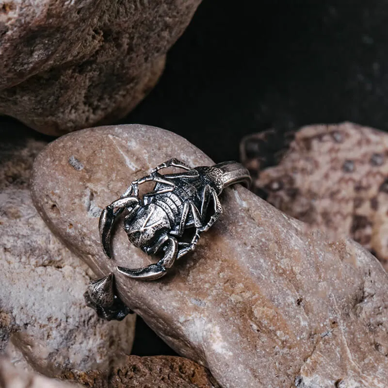 Vintage Scorpion Sterling Silver Animal Open Ring sold by GTHIC product image thumbnail 4