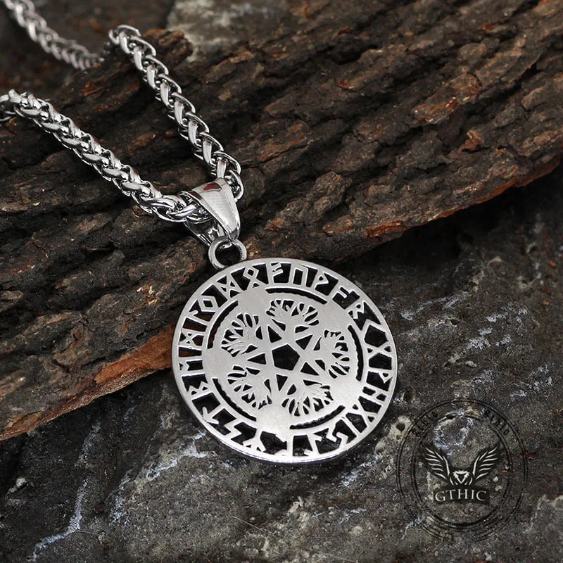 Viking Rune Pentagram Tree of Life Stainless Steel Pendant sold by GTHIC product image thumbnail 5