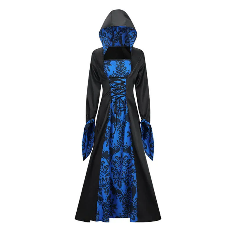 Gothic Print Palace Style Hooded Halloween Dress Costume sold by GTHIC product image thumbnail 5