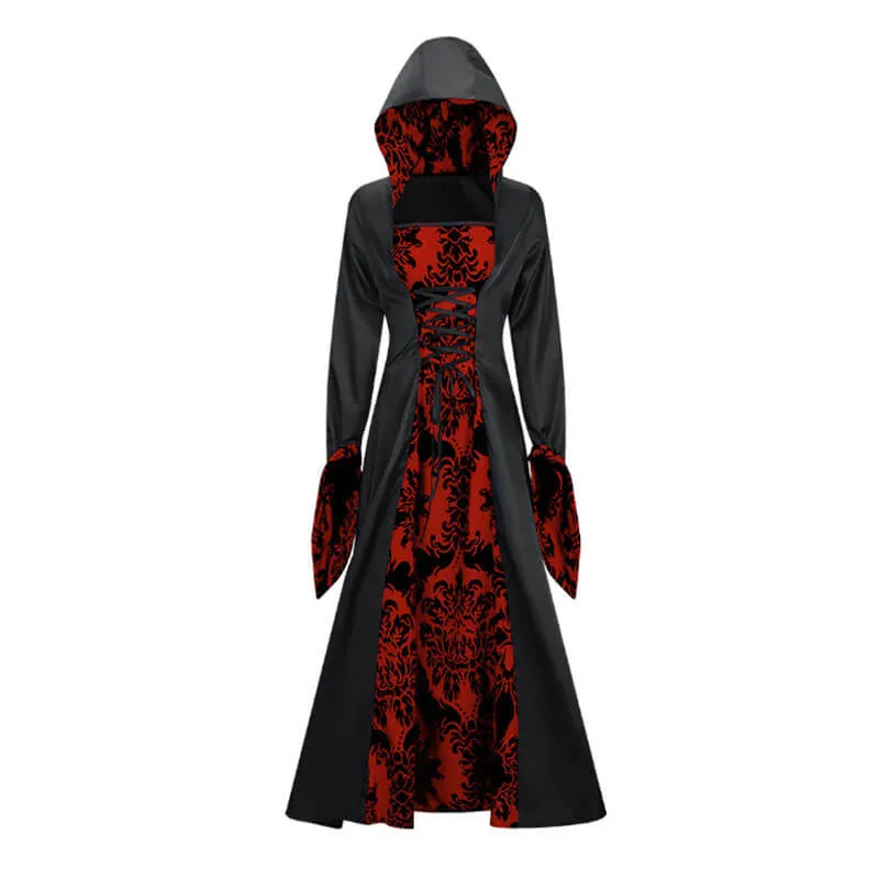 Gothic Print Palace Style Hooded Halloween Dress Costume sold by GTHIC product image thumbnail 4
