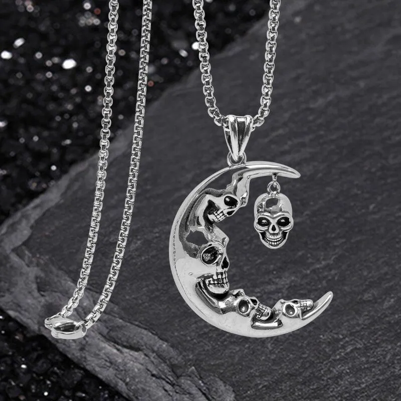 Moon Evil Skull Copper Gothic Pendant sold by GTHIC product image thumbnail 4