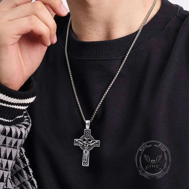 Viking Celtic Cross Copper Crucifixion Pendant sold by GTHIC product image thumbnail 2