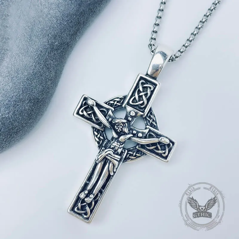 Viking Celtic Cross Copper Crucifixion Pendant sold by GTHIC