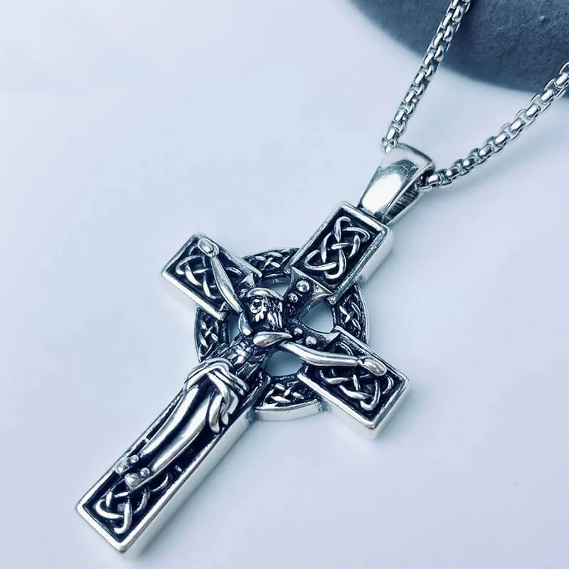 Viking Celtic Cross Copper Crucifixion Pendant sold by GTHIC product image thumbnail 5