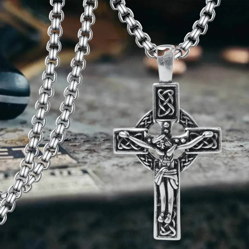 Viking Celtic Cross Copper Crucifixion Pendant sold by GTHIC product image thumbnail 4