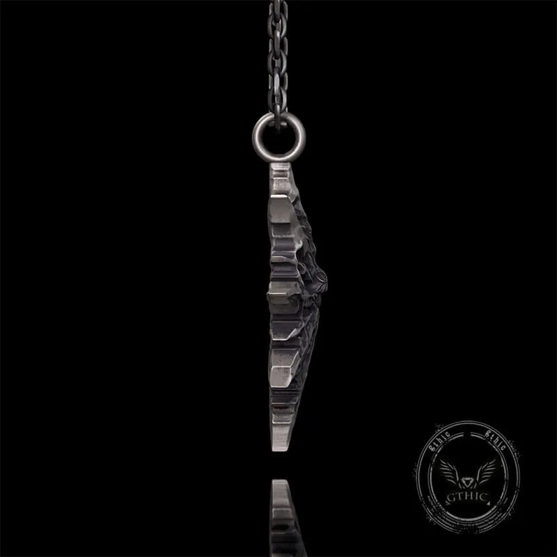 Gothic Heart of Thorns Demon Eye Sterling Silver Pendant sold by GTHIC product image thumbnail 4