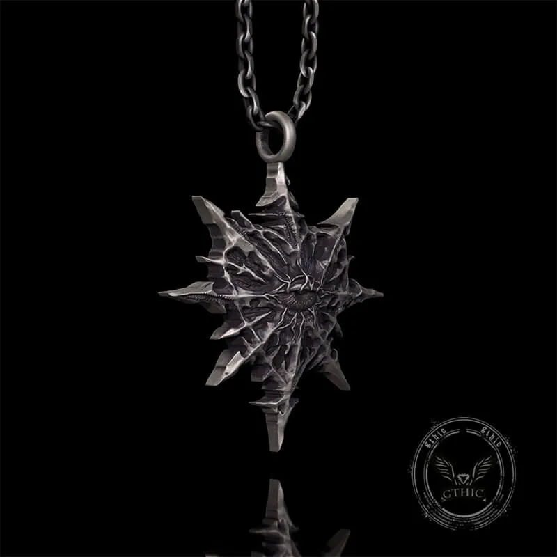 Gothic Heart of Thorns Demon Eye Sterling Silver Pendant sold by GTHIC product image thumbnail 2