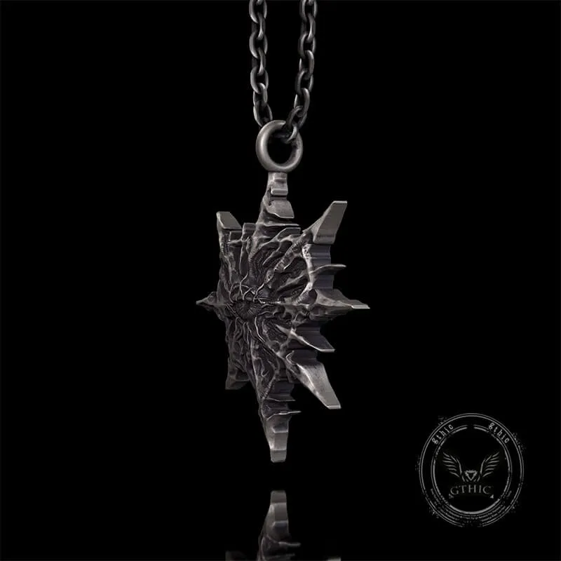 Gothic Heart of Thorns Demon Eye Sterling Silver Pendant sold by GTHIC product image thumbnail 3