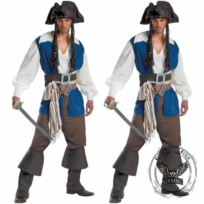 Vintage Pirate Uniform Cosplay Halloween Costume sold by GTHIC