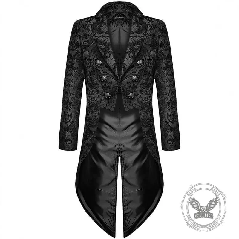 Punk Goth Halloween Brocade Tuxedo Costume sold by GTHIC product image thumbnail 4