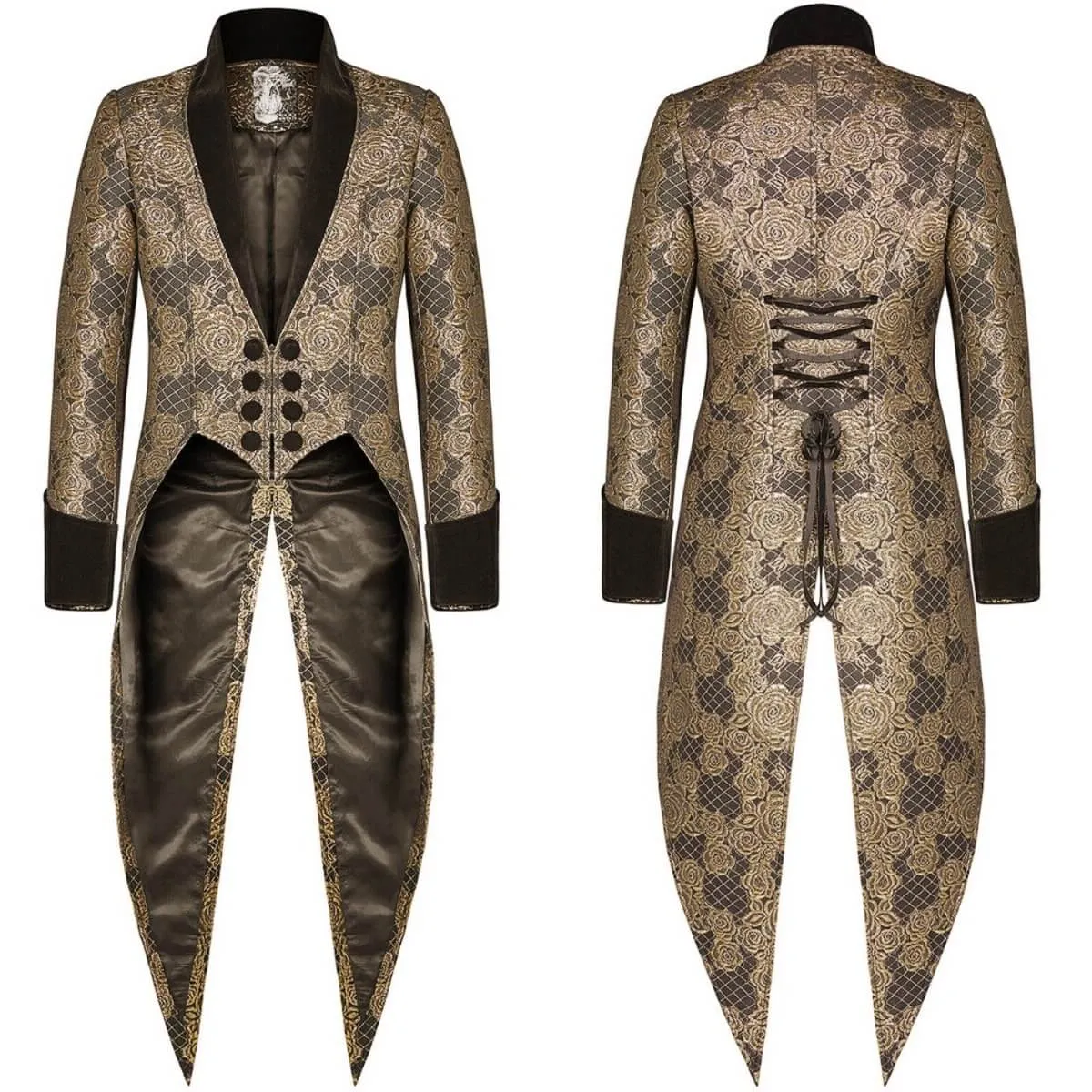 Medieval Gothic Jacquard Waisted Tuxedo Costume sold by GTHIC