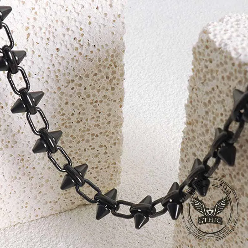 Simple Rhombus Stitching Stainless Steel Necklace sold by GTHIC product image thumbnail 5