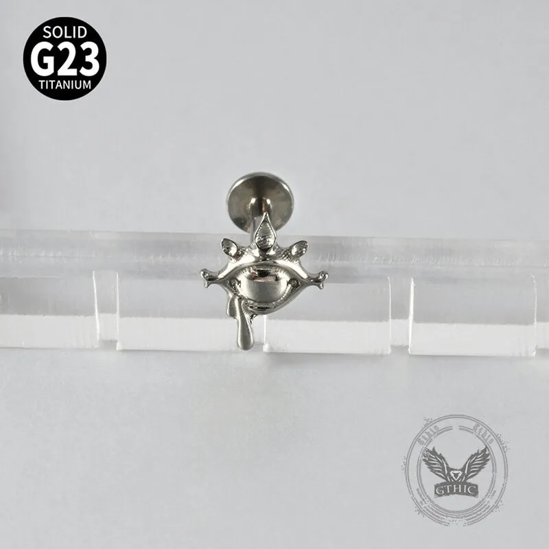 Devil's Tears G23 Titanium Alloy Lip Stud Ear Bone Piercing made by GTHIC
