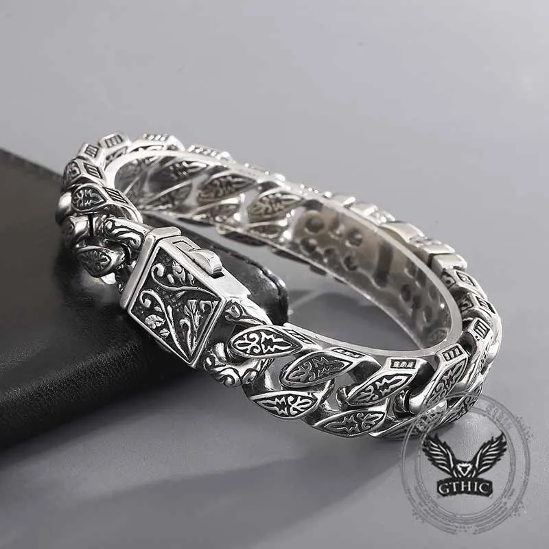 Egyptian Cross Trendy Pattern Stainless Steel Bracelet sold by GTHIC