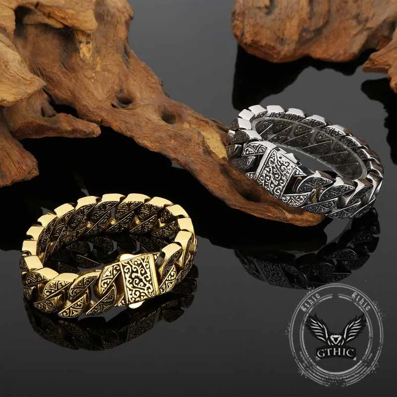 Punk Creative Pattern Stainless Steel Bracelet sold by GTHIC