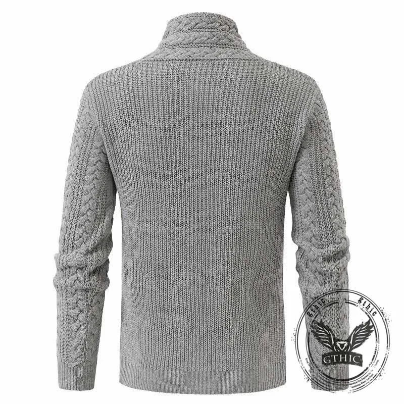 Stylish Slim Half-Turtleneck Pullover Knitted Sweater sold by GTHIC product image thumbnail 5