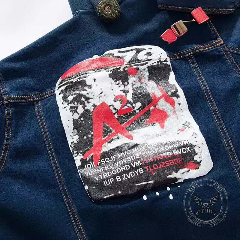 Punk Rivet Washed Denim Jacket Biker Coat sold by GTHIC product image thumbnail 5