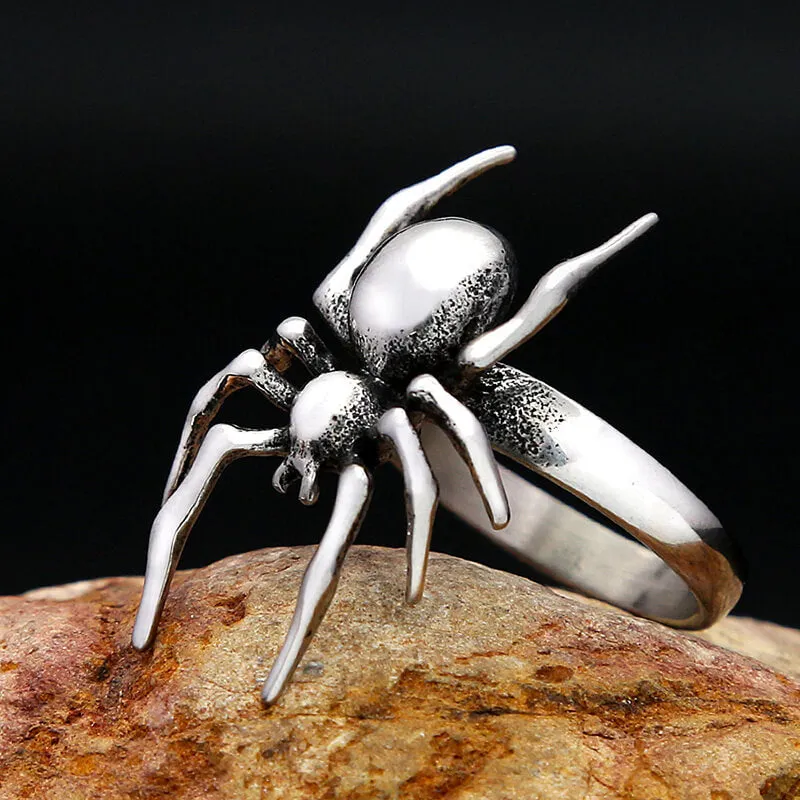 Punk Spider Stainless Steel Animal Ring sold by GTHIC