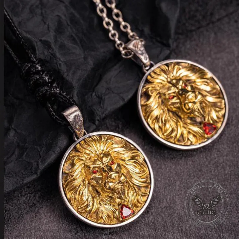 Vintage Seven Realms Gem Lion Sterling Silver Pendant sold by GTHIC