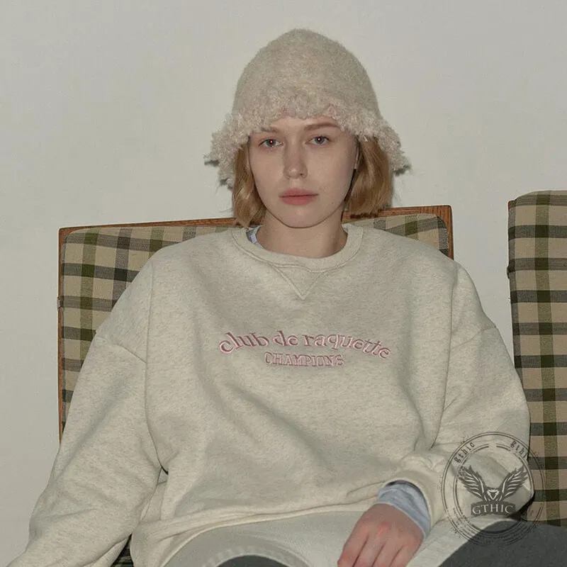 Retro Fringed Edge Patchwork Knitted Bucket Hat sold by GTHIC product image thumbnail 5