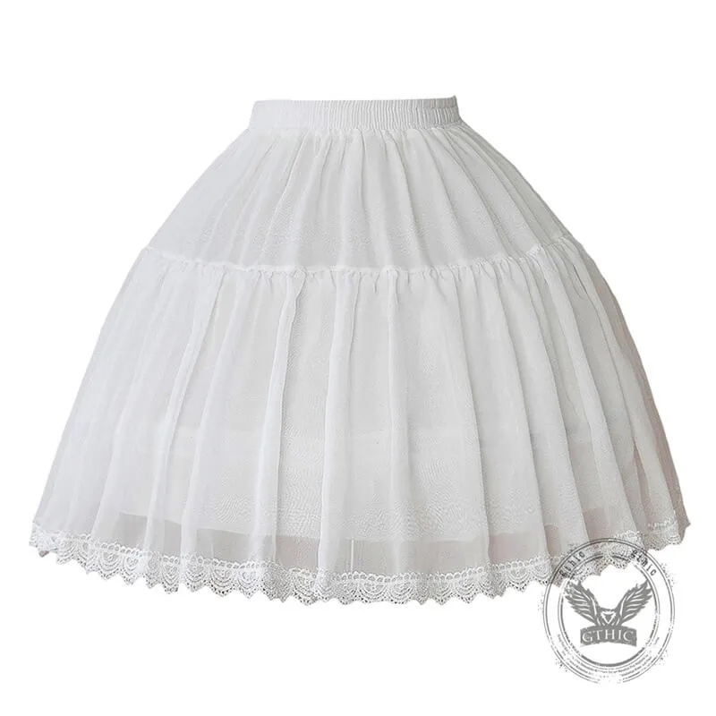 Lolita Adjustable Short Soft Tulle Fishbone Petticoat sold by GTHIC product image thumbnail 5