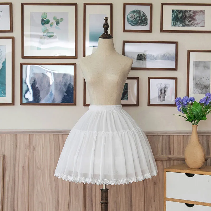 Lolita Adjustable Short Soft Tulle Fishbone Petticoat sold by GTHIC