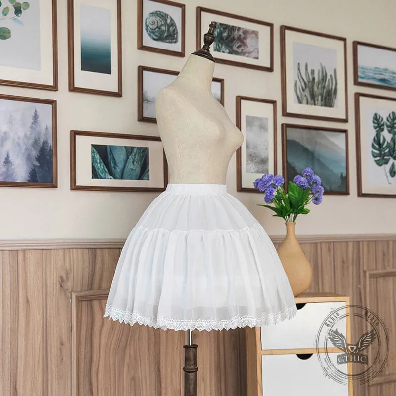 Lolita Adjustable Short Soft Tulle Fishbone Petticoat sold by GTHIC product image thumbnail 2