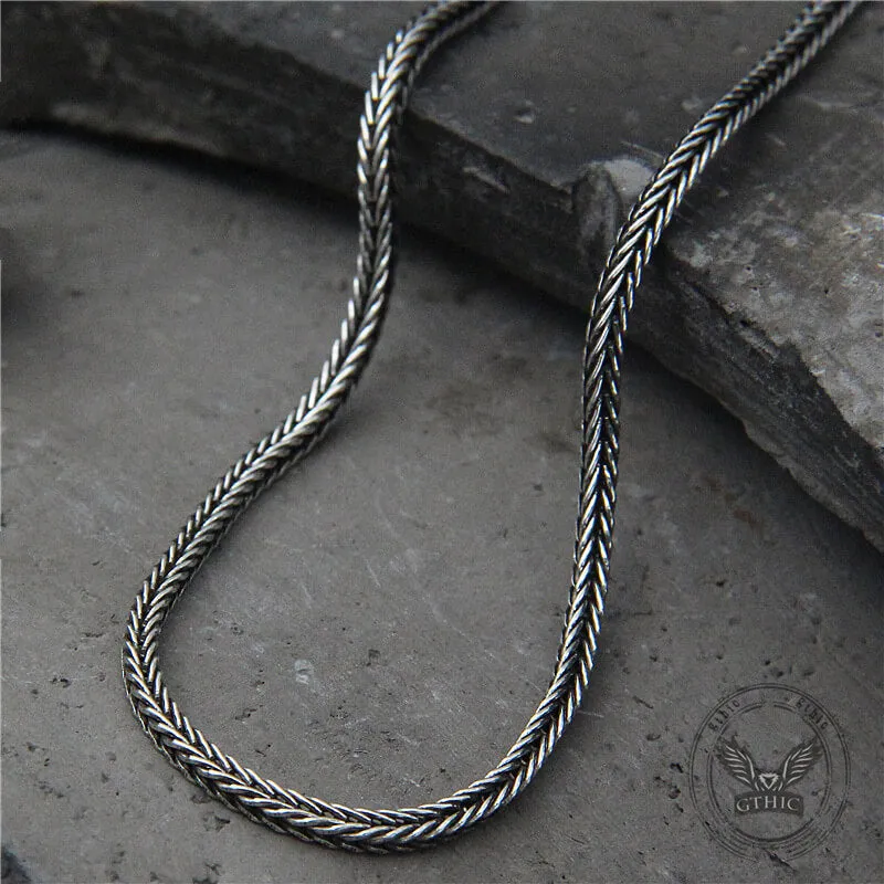 45-75cm Simple Sterling Silver Foxtail Chain Necklace sold by GTHIC product image thumbnail 2