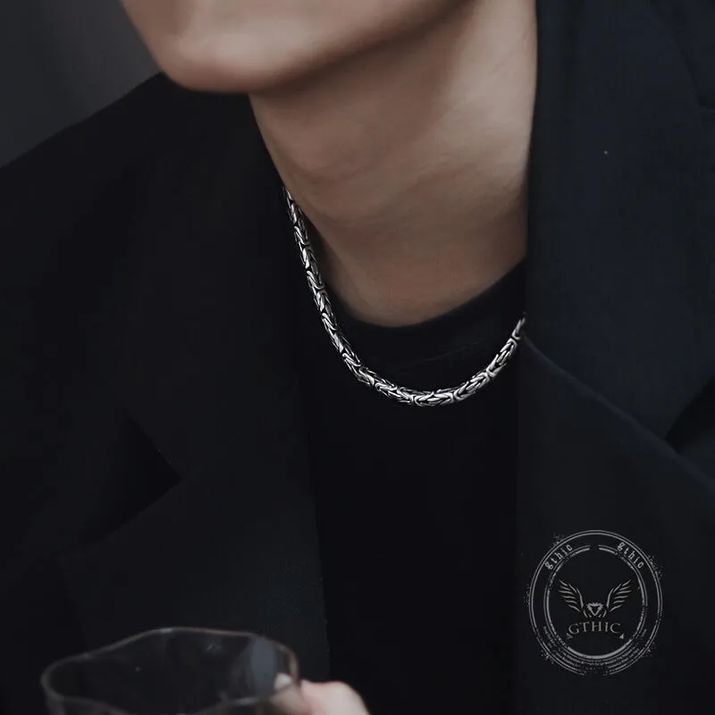 Stylish Peace Pattern Sterling Silver Necklace sold by GTHIC